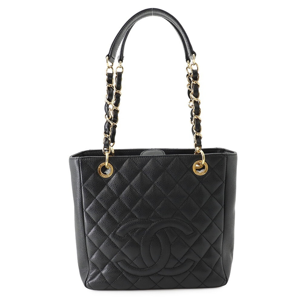 Chanel Matelassé Tote Bag with Coco Mark PST A50994 CHANEL Black Handbag for ...